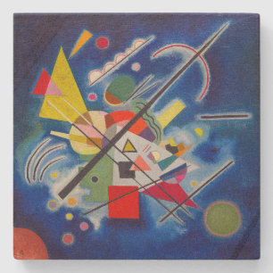 Dessous-de-verre En Pierre Peinture bleue   Wassily Kandinsky  