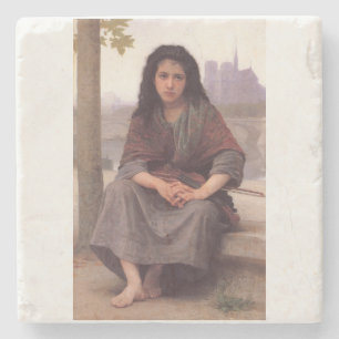 Dessous-de-verre En Pierre Peinture classique de Bouguereau : La Bohême (1890