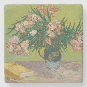 Dessous-de-verre En Pierre Peinture de fleur d'oléandre de Vincent Van Gogh