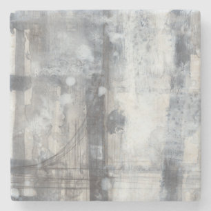 Dessous-de-verre En Pierre Peinture grise contemporaine