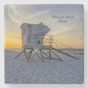 Dessous-de-verre En Pierre Pensacola Lifeguard Station Sunrise Stone Dessous 