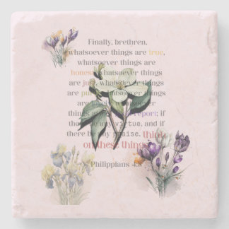 Dessous-de-verre En Pierre Pensez à ces choses Écriture