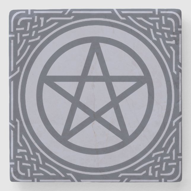 Dessous-de-verre En Pierre Pentacle de l'autel - Mer (Devant)
