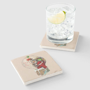 Dessous-de-verre En Pierre Père Noël et le Dessous de verre en céramique Narr