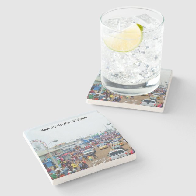 Dessous-de-verre En Pierre père Noël MONICA PIER  (Côté)