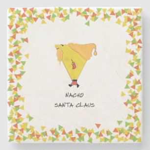 Dessous-de-verre En Pierre Père Noël Nacho avec chips