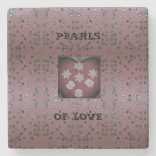 Dessous-de-verre En Pierre Perles d'amour