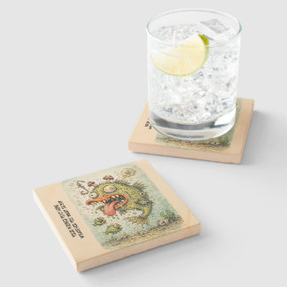 Dessous-de-verre En Pierre Personalized cartoon artwork weired fish Fun art