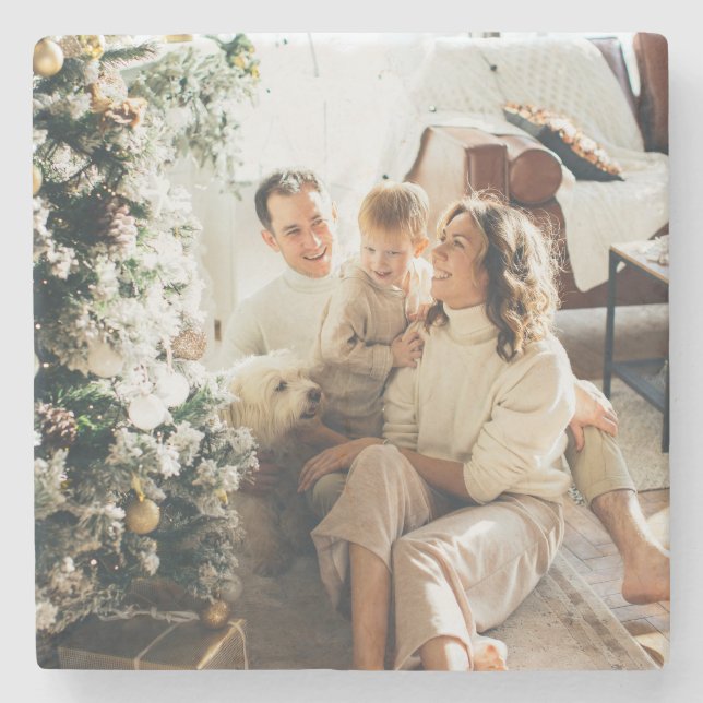 Dessous-de-verre En Pierre Personnalisé Ajoutez votre image préférée (Devant)