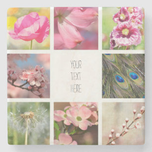 Dessous-de-verre En Pierre Personnalisé Créez votre propre collection photo