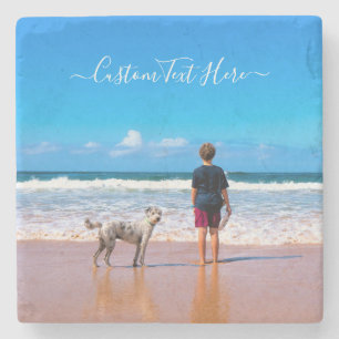 Dessous-de-verre En Pierre Personnalisez votre Dessous de verre photo en pier