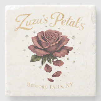Dessous-de-verre En Pierre Pétales de Zuzu Bedford Falls, NY Rose Vintage