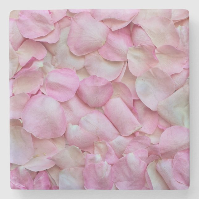 Dessous-de-verre En Pierre Pétales roses (Devant)