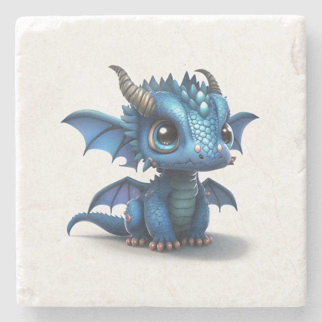Dessous-de-verre En Pierre Petit Dragon (Devant)