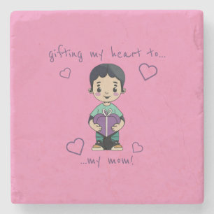 Dessous-de-verre En Pierre Petit garçon