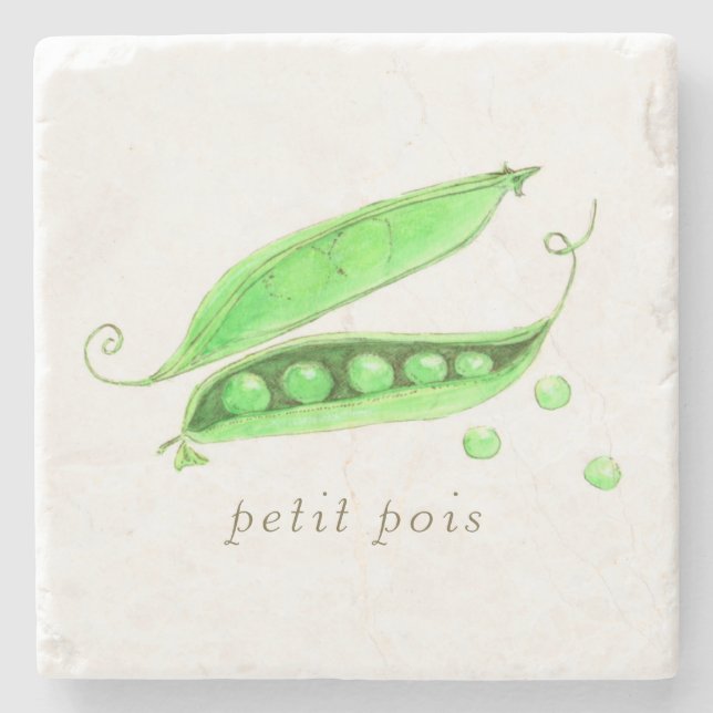 Dessous-de-verre En Pierre Petit Pois (Devant)