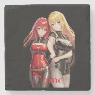 Dessous-de-verre En Pierre Petites filles Anime Thunder_Cove