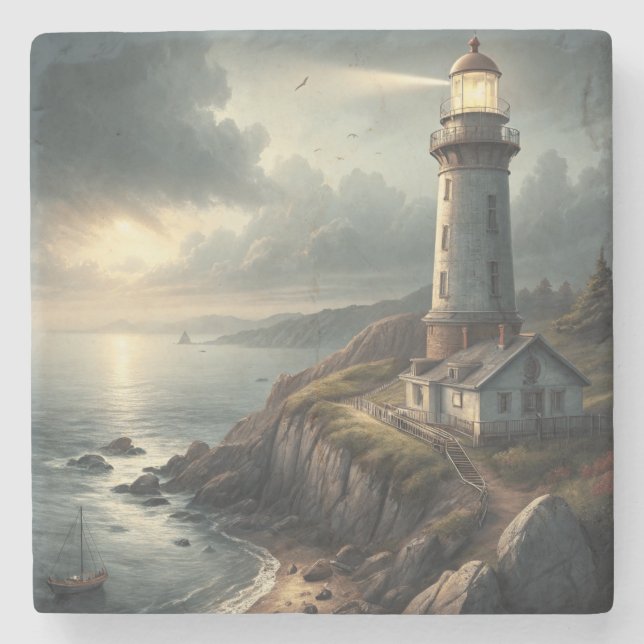 Dessous-de-verre En Pierre Phare (Devant)