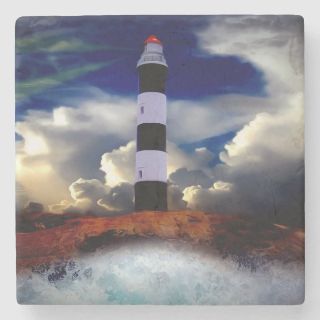 Dessous-de-verre En Pierre Phare (Devant)