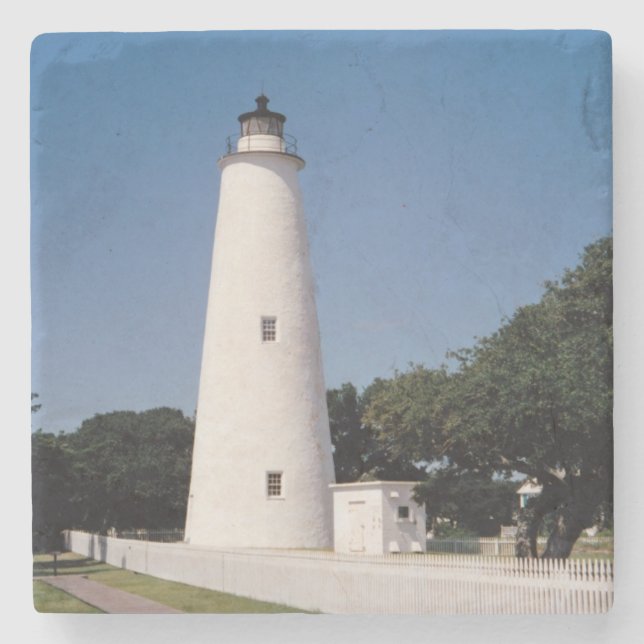 Dessous-de-verre En Pierre Phare d'Ocracoke (Devant)
