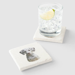 Dessous-de-verre En Pierre Photo dalmatienne de chiot