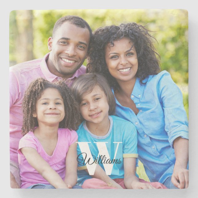 Dessous-de-verre En Pierre Photo Monogramme (Devant)