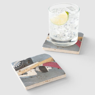 Dessous-de-verre En Pierre Photographie du sport de hockey sur glace