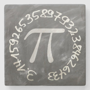 Dessous-de-verre En Pierre Pi Day PiDay Chalkboard Education