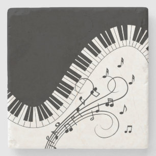 Dessous-de-verre En Pierre Piano Keyboard Music Design