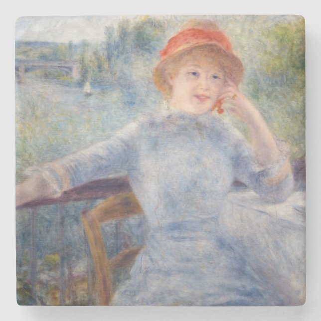 Dessous-de-verre En Pierre Pierre Auguste Renoir - Alphonsine Fournaise (Devant)