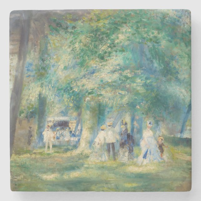 Dessous-de-verre En Pierre Pierre-Auguste Renoir - La fête à Saint-Cloud (Devant)