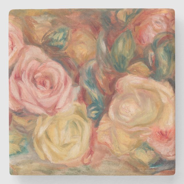 Dessous-de-verre En Pierre Pierre-Auguste Renoir - Rose (Devant)