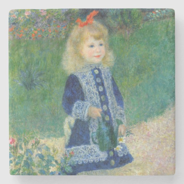 Dessous-de-verre En Pierre Pierre-Auguste Renoir - Une fille avec une canne d (Devant)