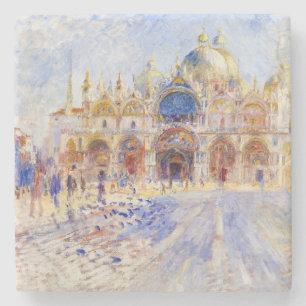 Dessous-de-verre En Pierre Pierre-Auguste Renoir - Venise, place Saint-Marc