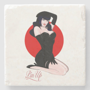 Dessous-de-verre En Pierre Pin up