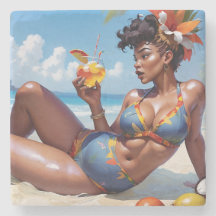 Pin-up à la plage