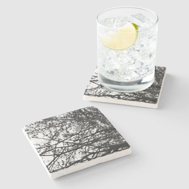 Dessous-de-verre En Pierre PineCones Messy (Côté)