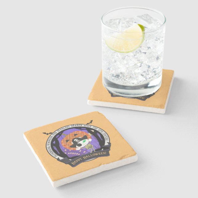 Dessous-de-verre En Pierre Pirate squelette (Côté)