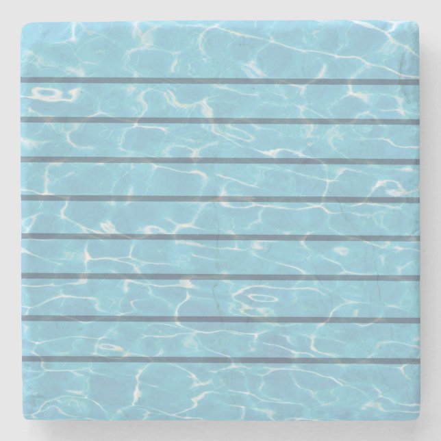 Dessous-de-verre En Pierre Piscine de l'équipe de natation (Devant)