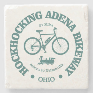 Dessous-de-verre En Pierre Piste cyclable Hockhocking Adena (cyclisme)