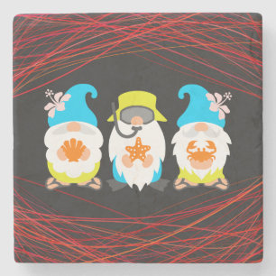 Dessous-de-verre En Pierre Plage Gnomes-52521