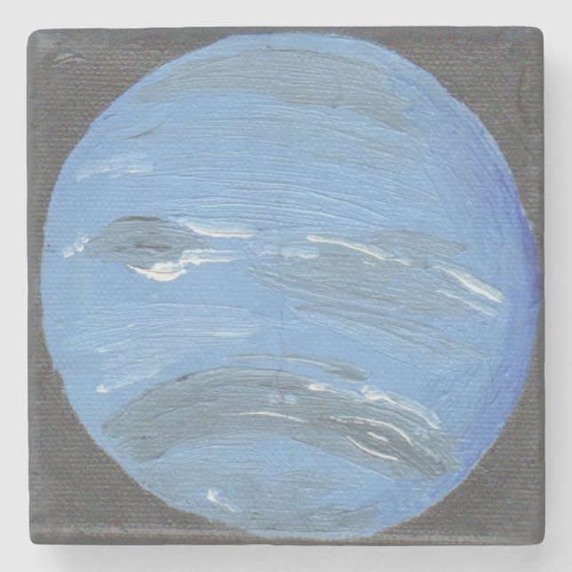 Dessous-de-verre En Pierre Planète Neptune (Devant)