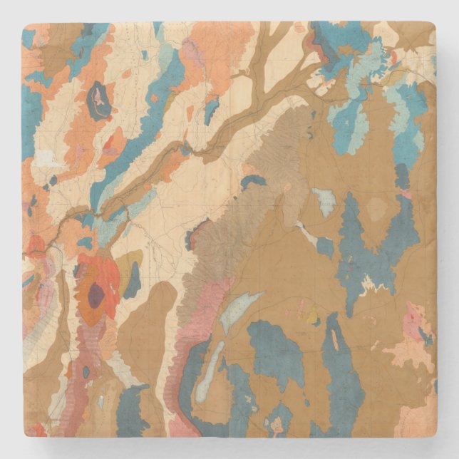 Dessous-de-verre En Pierre Plateau du Nevada géologique (Devant)