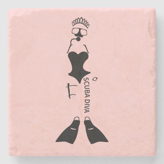 Dessous-de-verre En Pierre Plongée plongée sous-marine (Devant)