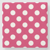 Pois blancs sur cerise