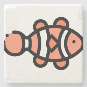 Dessous-de-verre En Pierre Poisson clown