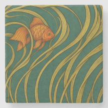Poisson rouge Art Nouveau 