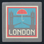Dessous-de-verre En Pierre Pont de Londres avec parapluie<br><div class="desc">Londres et Tower Bridge avec parapluie. | © et ® Bigstock® - Tous droits réservés.</div>