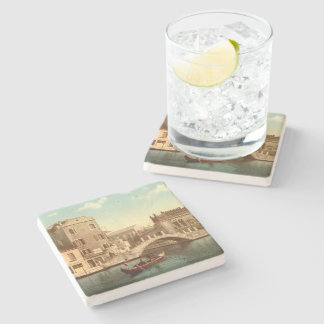 Dessous-de-verre En Pierre Pont et Canal, Venise, Italie