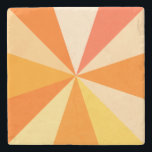 Dessous-de-verre En Pierre Pop Art Moderne des années 60 Rays géométriques fu<br><div class="desc">Ce design pop art branché,  d'inspiration rétro des années 60,  présente des rayons/coups de soleil psychédéliques oranges dans un motif géométrique. Ambiance branchée,  minimaliste et ultra-moderne avec douze rayons dans des tons orangés variés. C'est super,  bébé.</div>